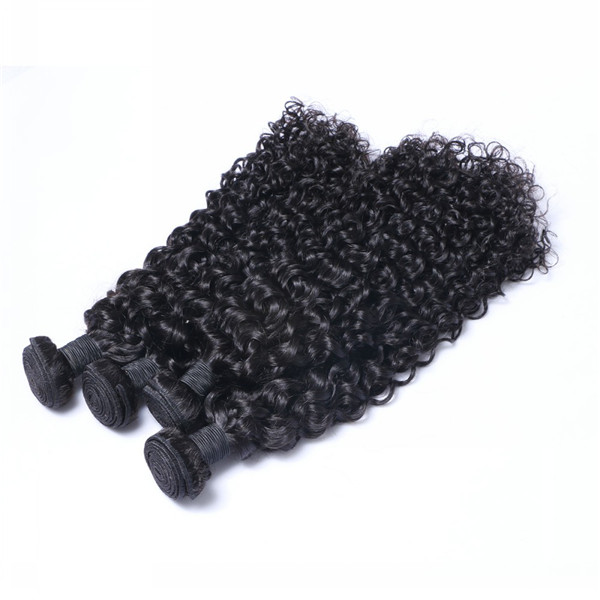 Curly Human Hair Weaves Indian Hair 9A Bundles With Closure Best Quality Hair Weft  LM234